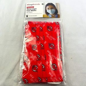 Logo brands New Jersey devils face mask